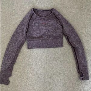 Gymshark Flex Crop Top (Berry/Rose)